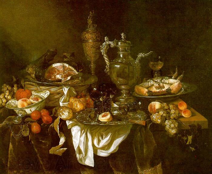 Abraham Hendrickz van Beyeren Banquet Still Life Norge oil painting art